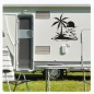 Preview: Palme Insel Sonnenuntergang Sonne Wohnmobil Aufkleber Caravan Sticker WoMo159