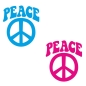 Preview: Peace 60iger 70iger Jahre Retro Auto Aufkleber Hippie Style A2053