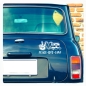 Preview: Peace Love Camp Aufkleber Wohnwagen Caravan Auto Sticker WoMo444