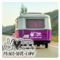 Preview: Peace Love Camp Aufkleber Wohnwagen Caravan Auto Sticker WoMo444