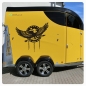 Preview: Adler Eagle Indian Feeling Indianer Pferdeanhänger Pferdetransporter Aufkleber PFA010