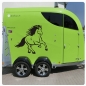 Preview: Island Pony Pferdeanhänger Pferdetransporter Aufkleber Sticker Auto Pferd Pferde PFA032