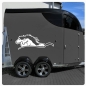 Preview: Island Pony Pferdeanhänger Pferdetransporter Aufkleber Sticker Auto Pferd Pferde PFA035