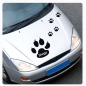 Preview: Hundepfote Name Aufkleber Autoaufkleber Hund Pfote Sticker  A1113