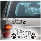 Preview: Pfoten weg... meins! Auto Aufkleber Sticker Pfote A620