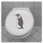 Preview: Pinguin WC Deckel Aufkleber Wandtattoo Bad TDA021