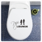 Preview: Pipi Lounge WC Deckel Toilette Bad Aufkleber Klo TDA030