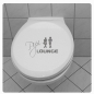 Preview: Pipi Lounge WC Deckel Toilette Bad Aufkleber Klo TDA030