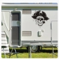 Preview: Pirat Kleckse Wohnmobil Aufkleber Wohnwagen Caravan Wohnwagen Sticker WoMo303