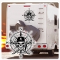 Preview: Pirat Kompass Rose Compass Wohnmobil Aufkleber Wohnwagen Caravan Wohnwagen Sticker WoMo310