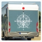 Preview: Pirat Kompass Rose Compass Wohnmobil Aufkleber Wohnwagen Caravan Wohnwagen Sticker WoMo310hnmobil Aufkleber Wohnwagen Caravan Wohnwagen Sticker WoMo018