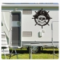 Preview: Pirat Steuerrad Wohnmobil Aufkleber Wohnwagen Caravan Wohnwagen Sticker WoMo265