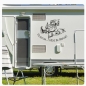 Preview: Platz da! Hexe im Anflug! Besen Wohnmobil Aufkleber Sticker Caravan Camping WoMo347