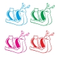 Preview: Briefkastenaufkleber Schnecke Postschnecke Schneckenpost  Aufkleber Sticker B016