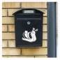 Preview: Briefkastenaufkleber Schnecke Postschnecke Schneckenpost  Aufkleber Sticker B016