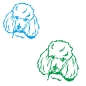 Preview: Pudel Zwergpudel Auto Aufkleber Sticker Hund Pfoten A4100