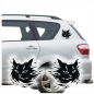 Preview: Auto Aufkleber Puma Katze Flames Autoaufkleber Sticker clickstick A621