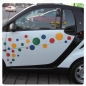 Preview: Punkte Dots Auto Aufkleber Autoaufkleber Sticker A1075