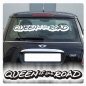 Preview: Queen of the Road Auto Aufkleber Schriftzug Sticker A959