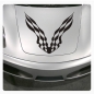 Preview: Racing Flag Race Autoaufkleber Motorhauben Sticker A807