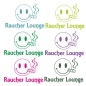 Preview: Raucher Lounge Wandtattoo Türaufkleber Wandaufkleber T034