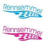 Preview: Racing Race Flag Rennsemmel Auto Aufkleber Autoaufkleber Sticker A2006