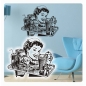 Preview: Wandaufkleber Aufkleber Retro Diner Rockabilly Oldschool Wandtattoo W246