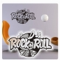 Preview: Wandtattoo Rock´n Roll Wandaufkleber Retro Musik Music Küche Kaffee Bad WC W633