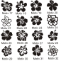 Preview: Hibiskus Hibiscus Blumen Blüten Roller Aufkleber Sticker Auto 63 Motive R001