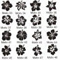 Preview: Hibiskus Hibiscus Blumen Blüten Roller Aufkleber Sticker Auto 63 Motive R001