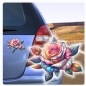 Preview: Coole Rose Rosen Kristall Juwelen Strass Autoaufkleber Sticker Auto Aufkleber Digitaldruck DA359