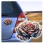 Preview: Coole Rose Rosen Kristall Juwelen Strass Autoaufkleber Sticker Auto Aufkleber Digitaldruck DA362