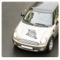 Preview: Motorhauben Aufkleber Rose Rosen Autoaufkleber Sticker A634