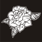 Preview: Motorhauben Aufkleber Rose Rosen Autoaufkleber Sticker A634