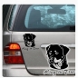 Preview: Rottweiler Name Auto Aufkleber Autoaufkleber Hund Sticker A201