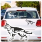 Preview: Hundeaufkleber Deutscher Schäferhund  Auto Aufkleber Hund Sticker A511