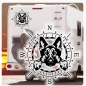 Preview: Wohnmobil Aufkleber Kompass Deutscher Schäferhund Wohnwagen Caravan Sticker WoMo450