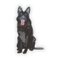 Preview: Autoaufkleber Deutscher Schäferhund schwarz Auto Aufkleber Hunde Digitaldruck DA176