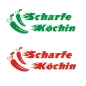 Preview: Scharfe Köchin Wandtattoo Wandaufkleber Chili W1572