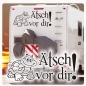 Preview: Ätsch vor dir! Wohnmobil Aufkleber Wohnwagen Caravan Turtle Schildkröte Sticker WoMo009