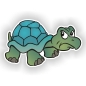 Preview: Turtle Autoaufkleber Schildkröte Sticker Digitaldruck DA511