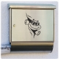 Preview: Briefkastenaufkleber Schildkröte cool schaut raus Aufkleber Sticker B023