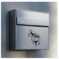 Preview: Briefkastenaufkleber Schildkröte cool schaut raus Aufkleber Sticker B023