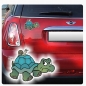 Preview: Autoaufkleber Schildkröte Schnecke Sticker Digitaldruck DA510