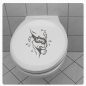 Preview: WC Deckel Aufkleber Schildkröte Turtle WC Deckel Aufkleber TDA015