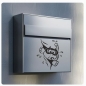 Preview: Briefkastenaufkleber Schildkröte Taucher schaut raus Aufkleber Sticker B025