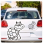 Preview: Schildkröte Turtle Auto Aufkleber Autoaufkleber Sticker  A1248