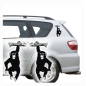 Preview: Autoaufkleber Affe Schimpanse Charly Auto Aufkleber Sticker 2er Set  A221