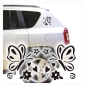 Preview: Schmetterlinge Sterne Autoaufkleber Sticker Aufkleber Auto Butterfly A009