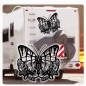 Preview: Schmetterling Rosen Butterfly Wohnmobil Aufkleber Wohnwagen  WoMo092